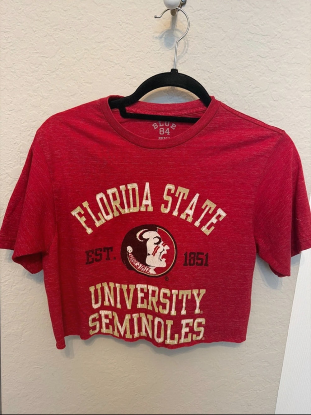 Florida State University Seminoles Red Cropped Tee